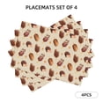 thumbnail image 2 of Placemats Set Of 4 / 6, Chocolate Print No.J912 Placemats For Dining Table Indoor/Outdoors Heat Resistant Washable Placemats 18" X 12", 2 of 8