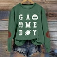 thumbnail image 2 of Ludearly Football Sweatshirts for Women Oversized Game Day Outfits Crewneck Long Sleeve Graphic Hoodies Casual Y2K Pullover Tops, 2 of 5