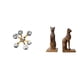 thumbnail image 1 of Figura decorativa moderna de gato en forma de esfera burbuja, ideal para mesa, escritorio, oficina, estantería, sala de estar o como sujetalibros en e, 1 of 8