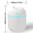 thumbnail image 4 of 250Ml Cold Fog Humidifier with Colorful Night Light - Portable Cool Sound Humidifier, Automatic Shut-Off, Two Modes for Healthy Air, Skin Hydration, and Restful Sleep 1X Humidifier, 4 of 8
