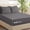 Dark Grey-King, variant on 6 Piece Queen Sheet Set - Breathable & Bedding With 18-24 Inch Deep Pockets 1 Flat 1 Fitted 4owcases(queen Balck