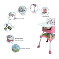 thumbnail image 4 of Silla Alta The Baby Shop The Baby Shop con Bandeja y Cinturón de 5 puntos Rosa, 4 of 8