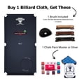 thumbnail image 2 of Championship Invitational Pool Table Felt, Billiard Table Cloth, Pool Table Felt Replacement kit, Billiards Table Felt Pool with 6 Precut Rail Cloth Strips, Pool Table Accessories - 7 FT (Navy), 2 of 8