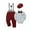 Red, variant on CARETOO Baby Boy Clothes Suits Romper Suspender Pants Beret Hat Bow Tie 3-18M Gentleman Outfits 4pcs
