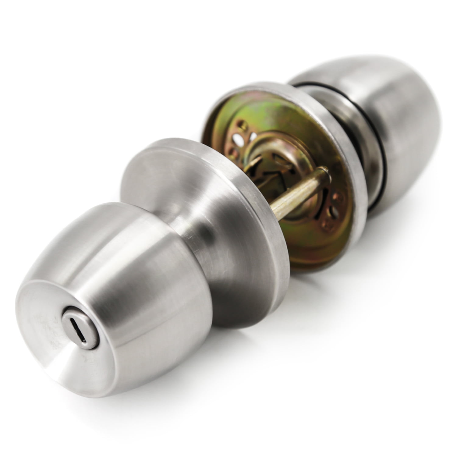 Villar Home Designs Door Knob Versa Satin Nickel Privacy 2 Pack