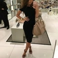 thumbnail image 2 of MYG Mode Femmes Manches Courtes Bodycon Casual Soirée Cocktail Mini Robe, 2 of 9
