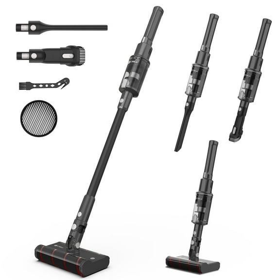 UMLo Stick Vacuum Cleaner, 22KPa Strong Suction, Directional Soft Roller Cleaner Head, 40-Min Runtime for Vacuuming