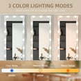 thumbnail image 4 of 63"X20" Full Length Mirror with Lights - Large Wall Mounted/Standing Floor Mirror, 17 LED Bulbs, 3 Color Modes & Smart Touch, Ultra-Thin Frame - Perfect for Bedroom, Living Room Decor (White), 4 of 18