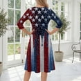 thumbnail image 7 of BOMYJESK Maxi Dresses for Women 250th Anniversary Stars Stripes Midi Dresses Boho Independence Day 4th Of July 2026 Summer Dresses Elegant Classy Evening Dress for Party Deep Red 2XL, 7 of 7