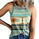 thumbnail image 3 of Camiseta sin mangas con cuello halter, camiseta sin mangas con cuello halter, camiseta sin mangas con cuello redondo, camiseta sin mangas estampada, diseño de primera clase, 3 of 6