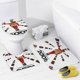thumbnail image 4 of 2001: Una odisea del espacio-theme 4-Piece Shower Curtain Set with Rugs, Waterproof Bathroom Decor Set Includes Bath Mat, U-Shaped Rug, Toilet Lid Cover and Curtain with Hooks, 4 of 6