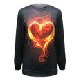 thumbnail image 4 of Sudadera vintage divertida de manga larga con cuello redondo y estampado de amor para el día de San Valentín para mujer Fridja  hkj1188, 4 of 6