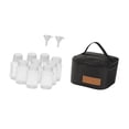 thumbnail image 4 of Kit de especias para acampar con bolsas de viaje de 100 ml de botellas de líquido fáciles de usar para usar dispensadores de condición para mochileros Negro, 4 of 8
