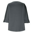 thumbnail image 6 of Bovxnpu 3/4 Length Sleeve Womens Tops, Cotton Casual Blouses for Women, Fashionable St. Patrick Print Casual Ethnic Style Print Round Neck Hoodie With Hat Top L, 6 of 6