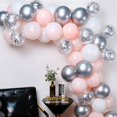 thumbnail image 5 of 60Pcs Macaron Pink White Birthday Balloons Confetti Latex Balloons_Perfect Gift, 5 of 5