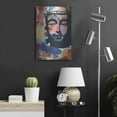 thumbnail image 6 of Luxe Metal Art 'Painted Buddha II' by Linda Woods, Metal Wall Art, 16"x24", 6 of 9
