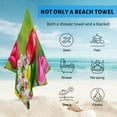 thumbnail image 4 of GZHJMY Beach Towel for Women Girls, Colourful Flower Spring Bath Towel, Oversized Lightweight Sport Towel, 31x63 Inch, 4 of 7