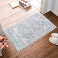 thumbnail image 4 of GLN Rugs Memphis - Indoor, Machine Washable Area Rug 2'x3' Turkish Ice Blue/Gray Home Carpet, 4 of 8