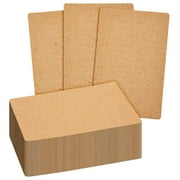 Blank 3x5 Kraft Paper Index Cards, Note Cards for Home, Office, Recipes, School Learning, Studying, Crafts, DIY, Standard Size Heavy Weighted Card Stock (100 Pack), Brown