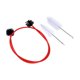 thumbnail image 3 of 3pcs kit de limpieza de cepillos de serpiente Kit de cuidado de la limpieza de trompetas TROMPETA CIMINADOR para PISTA BODA de PROBACIÓN CUIDADO de Rojo, 3 of 8