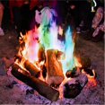 thumbnail image 3 of 10 Pack Fire Changing Color Packets, Magical Rainbow Flames For Campfires, Fire Pits, And Outdoor Wood Fireplaces Flame Powder, 3 of 5