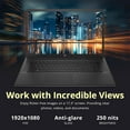 thumbnail image 4 of HP 17.3" FHD IPS Anti-Glare Laptop, AMD Ryzen 7 7730U, 16GB RAM, 800GB Storage (512GB SSD+288GB Docking Station Set), AMD Radeon Graphics, Num Pad, Wi-Fi 6, Fast Charge, Win 11 Pro, Black, 4 of 9