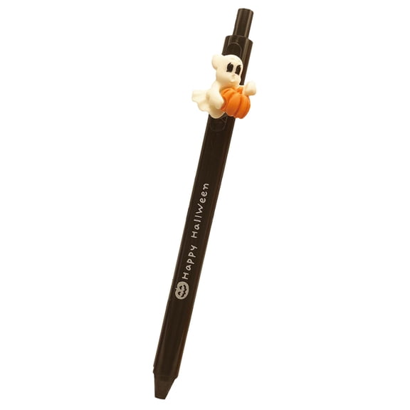 PPKVUFD 1pcs Halloween Gel Ink Pens, Cute Cartoon Halloween Black Ink Pens Pumpkin Ghost Bat Bulk Novelty Assorted Stationery for Home Office Supplies Party Favors