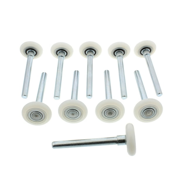 Abn Garage Door Rollers Nylon Garage Door Wheels Replacement White 10 Pack Walmart Com