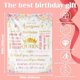 thumbnail image 2 of LHSHID Happy Birthday Blanket Gifts for Girls Women Floral Birthday Throw Blanket for Daughter Mom Bday Gift Ideas for Wife Grandma Happy Birthday Decorations Flannel Blanket for Female 40"x50", 2 of 9