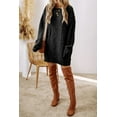 thumbnail image 6 of Redhotype Chic & Cozy: Black Cable Knit Dress - Relaxed Fit, All-Day Comfort, 6 of 8