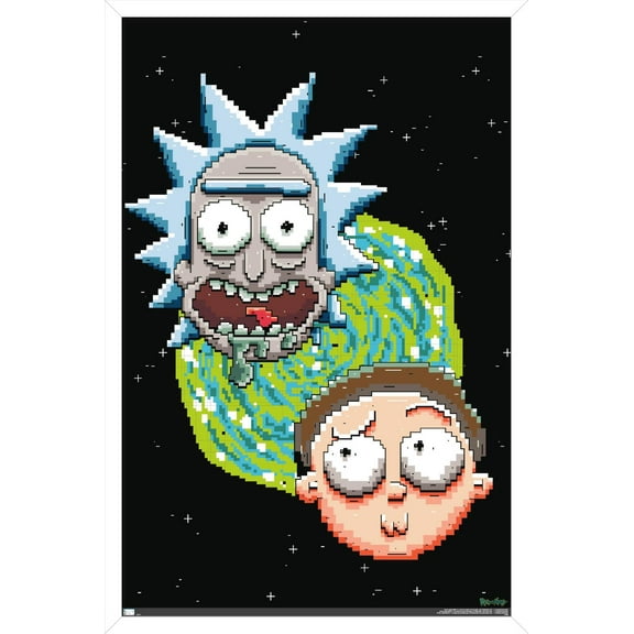 Rick And Morty - Video Game Wall Poster, 22.375" x 34", Framed