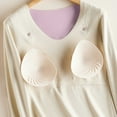 thumbnail image 6 of QIUOMBBP Pregnant Women's Solid Color Round Neck Long Sleeved Top To Be Worn As A Base During Pregnancy Purple XXL, 6 of 8