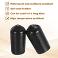 thumbnail image 4 of Uxcell 88Pcs Silicone End Caps, 8mm(5/16") ID 18mm(11/16") Height Round Screw Thread Protectors Flexible Screw Bolt Covers Caps for Metal Tube Rod Bolt, Black, 4 of 7