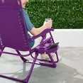 thumbnail image 5 of Best Choice Products Monochromatic Zero Gravity Chair, Folding Patio Recliner w/Side Tray, Headrest - Amethyst, 5 of 8