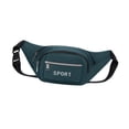 thumbnail image 4 of Riñonera para hombre, riñonera, riñonera con hebilla de liberación rápida, bolsa con cremallera, bolso de hombro para viajes, entrenamiento, Verde, 4 of 9