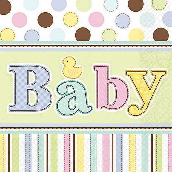 Baby Shower 'Tiny Bundle' Small Paper Plates (18ct)