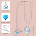 thumbnail image 2 of TINGN Forever Love Heart Birthstone Necklace for Women 925 Sterling Silver Birthstone Necklace Jewelry Mothers Day Anniversary Birthday Christmas Gifts for Women Wife Girlfriend, 2 of 7