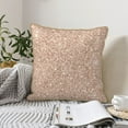 thumbnail image 6 of Kll Beige Sparkling Glitter Decorative Throw Pillow Covers Velvet Soft For Couch Sofa Bedroom Living Room Outdoor -18"X18", 6 of 8