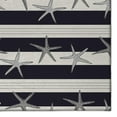 thumbnail image 6 of Addison Rugs Indoor/ Outdoor Surfside Starfish Stripes Washable Rug New Midnight - 5' x 7'6", 6 of 7