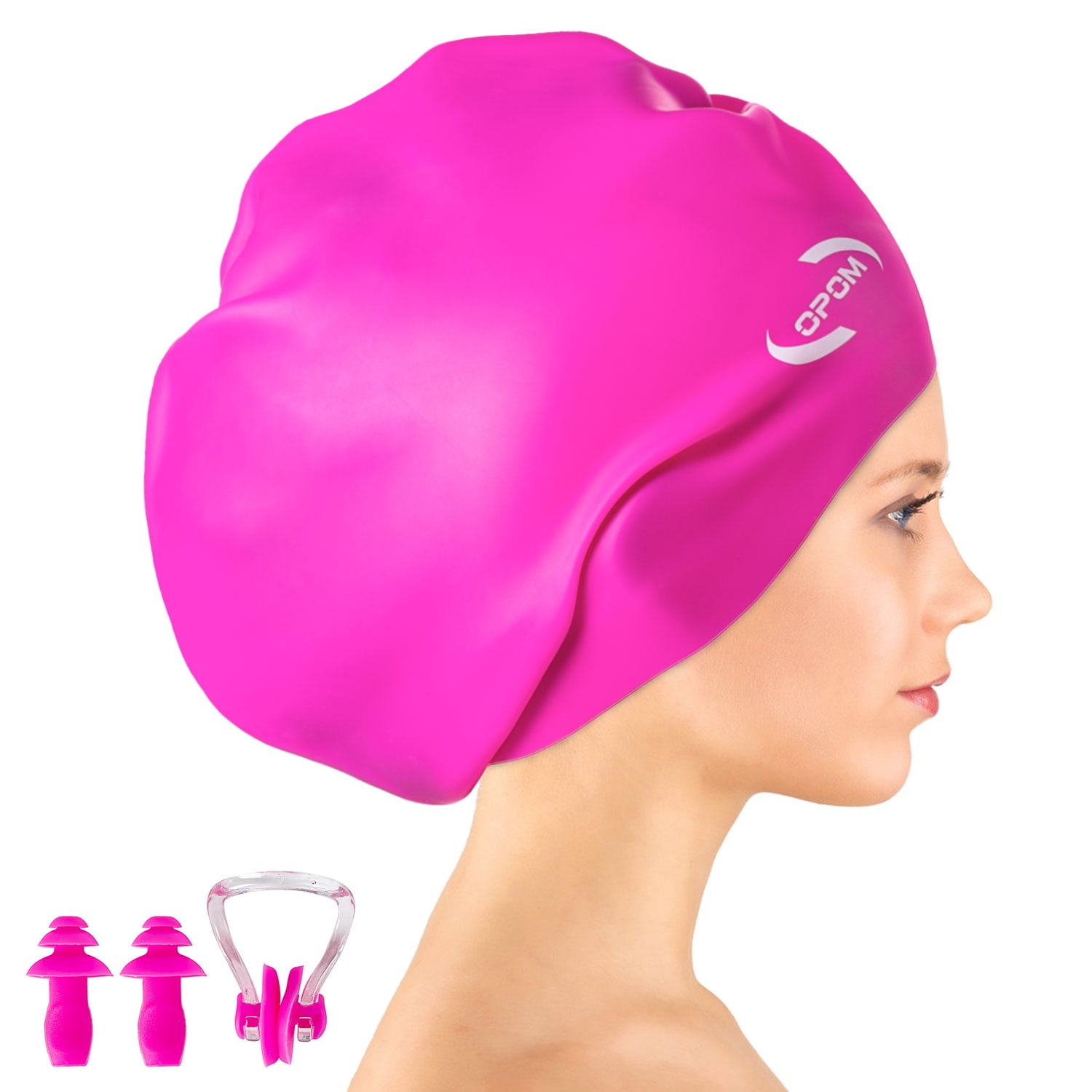 4pcs Swimming Cap Swim Caps for Women Swimming Swim Hat for Women Swimming  Adult Swim Hat Bowknot Swimming Hat Bathing Hat for Women Head Elastic