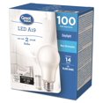 thumbnail image 2 of Great Value 100W A19 Daylight LED Bulbs 2-pack, 2 of 3