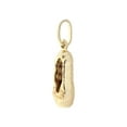 thumbnail image 2 of 14k Yellow Gold, Small Ballet Ballerina Shoe Pendant 6mm Wide with 16" Dainty Neck Chain, 2 of 7