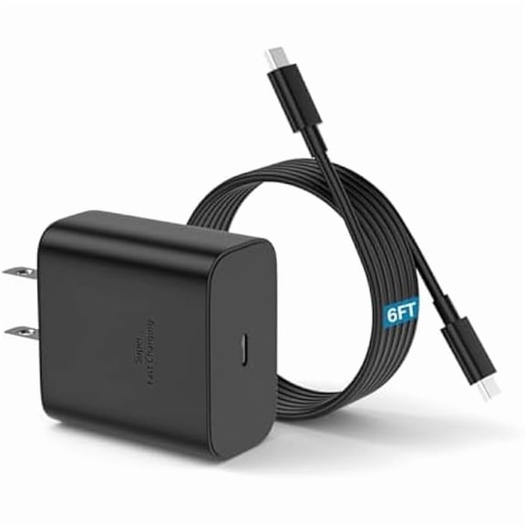 can 45W USB C Fast Charger Compatible with Samsung Galaxy S25 Ultra Fast Charging with 6ft Cable for S25/S24/S23