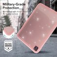 thumbnail image 5 of Allytech Shockproof Case for iPad Air 11 Inch 2024 & iPad Air 5th/4th Gen 2022/2020, Slim Thin Lightweight Glitter Bling Soft TPU Anti-Scratch Military Grade Protection Shell - Pink, 5 of 7