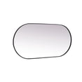 thumbnail image 5 of Elegant Decor Metal Frame Oval Mirror 30x60 Inch in Black, 5 of 12