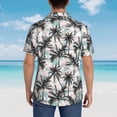 thumbnail image 5 of Cauagu Hawaii Palms Print Hawaiian Shirt for Men,Casual Short Sleeve Button Down Shirts Summer Beach Men's Regular-Fit Short-Sleeve Print Shirt -Small, 5 of 6