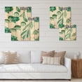 thumbnail image 4 of Designart 'Young Eucalyptus Branches and Leaves III' Traditional Print on Natural Pine Wood, 4 of 5