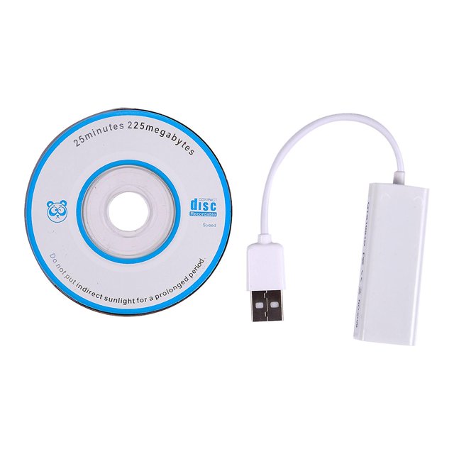 Adaptador de red Ethernet LAN USB 2.0 a RJ45 para computadora portátil como se muestra