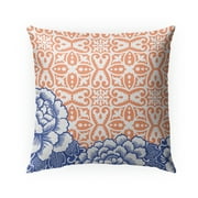 Pastiche Butterfly Blue & Melon Indoor|Outdoor Pillow by Nancy Green-Nan027