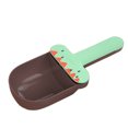 thumbnail image 4 of Cuchara para comida de mascotas con forma de helado, gran capacidad, apta para uso alimentario, con clip de sellado para perros, gatos y mascotas, color café verde, 4 of 12